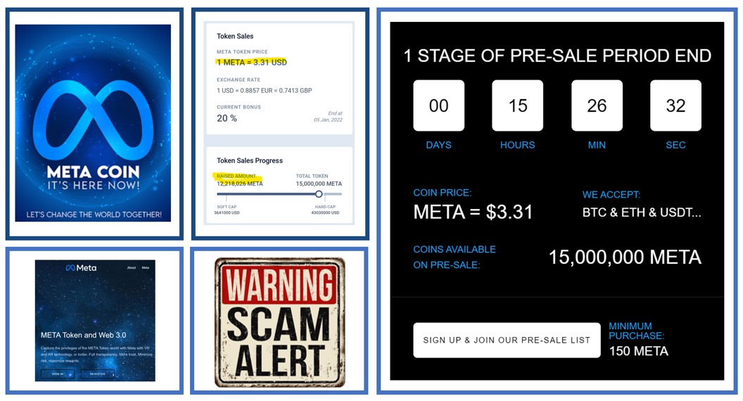 investor warning against the META Token ICO scam