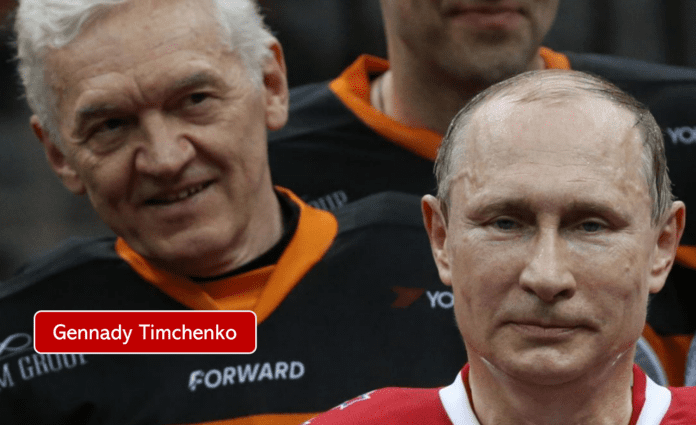 Gennady Timchenko with Vladimir Putin