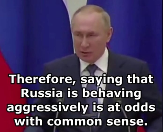 Vladimir Putin on TikTok about the Ukraine situation