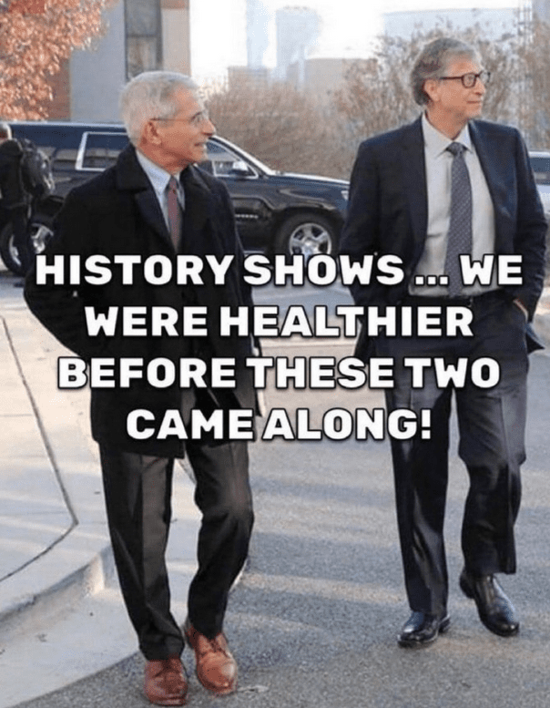 Bill Gates with Anthony Fauci on X