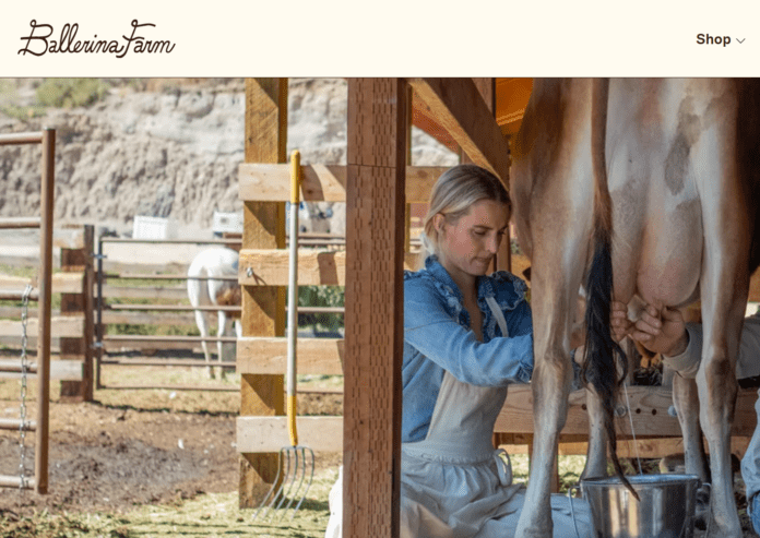 Hannah Neeleman and her Ballarina Farm