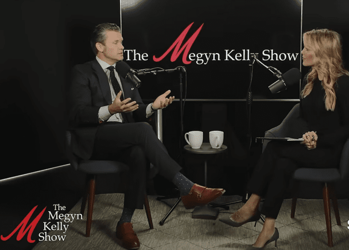 Amy National Guard veteran and former Fox News host Pete Hegseth in an interview with Megyn Kelly